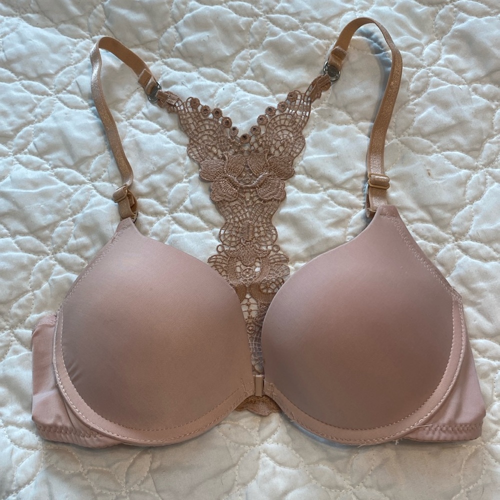 Nude push-up racer back bra, 32a